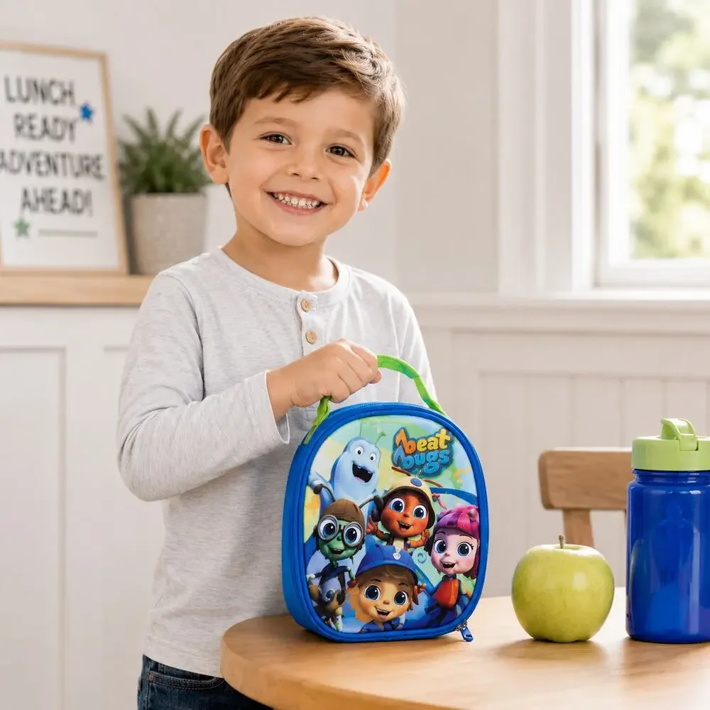 Beat Bugs 3D Insulated Lunch Bag Kids School Thermal Lunch Box NEW